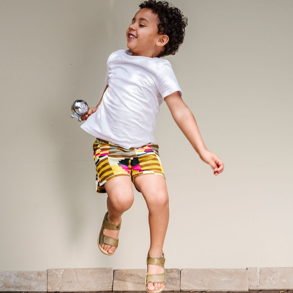 Shorts - Pink Kente