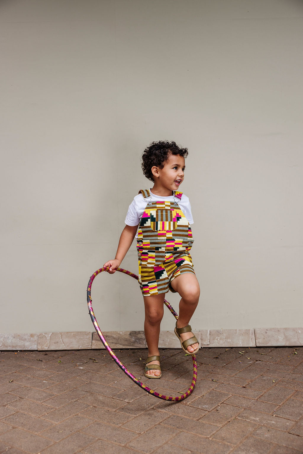 Dungaree - Pink Kente