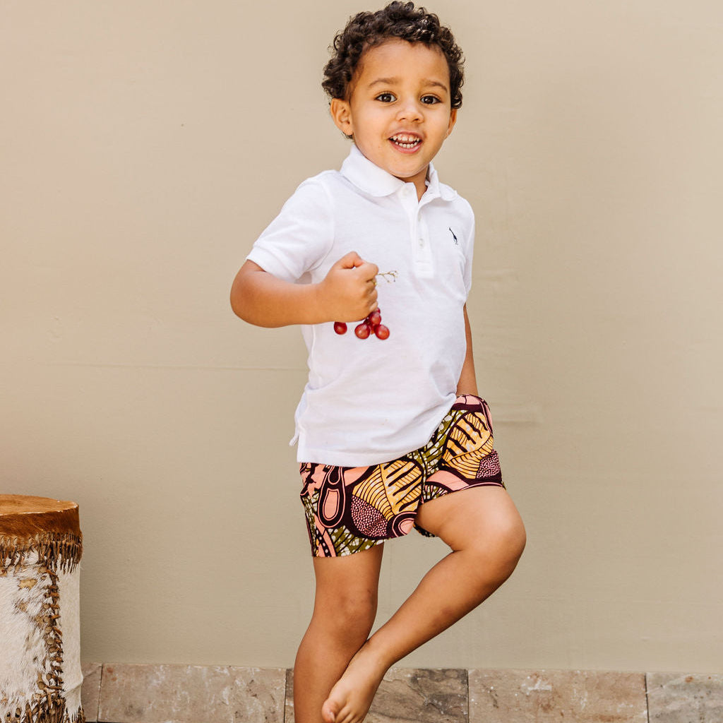 Shorts - Brown Pink