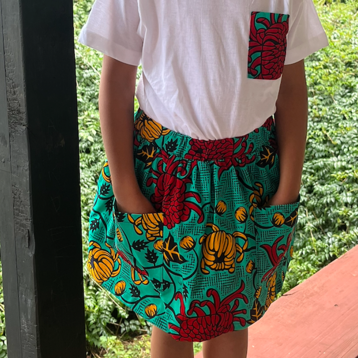 Skirts - Green Flowers