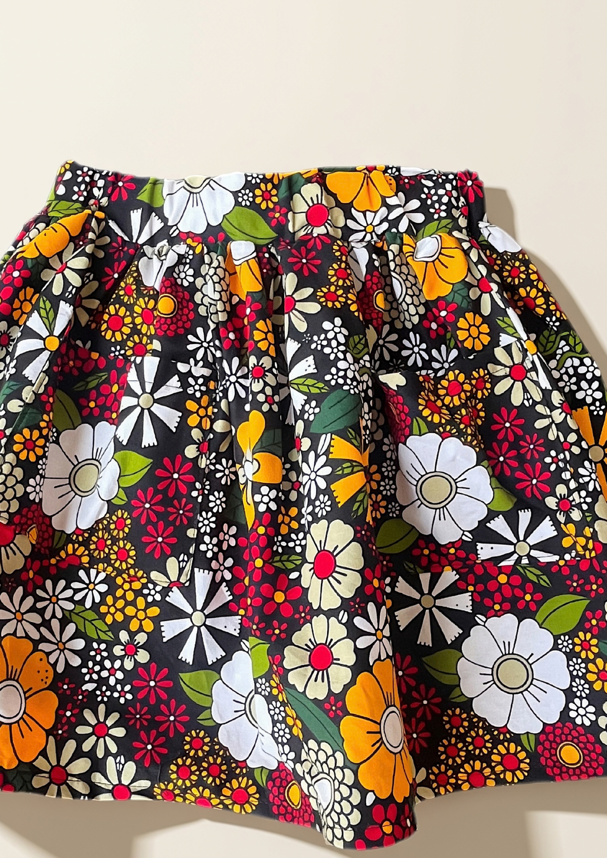 Skirts - Black Flowers