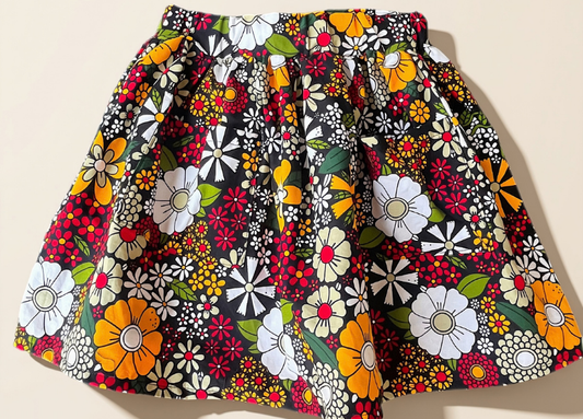 Skirts - Black Flowers